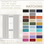 KOUFALL White Kitchen Curtains Sets - Image 3