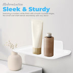2 Pack Foldable Bedside Shelf Wall Mount, Adhesive Floating Shelves - Image 6