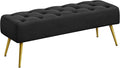 Yaheetech 45in Upholstered Velvet Ottoman Bench Seat by Unknown