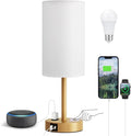 Gold Nightstand Bedroom Lamp by Fenmzeelighting