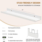 Picture Ledge Shelf, Floating Shelves - Image 5