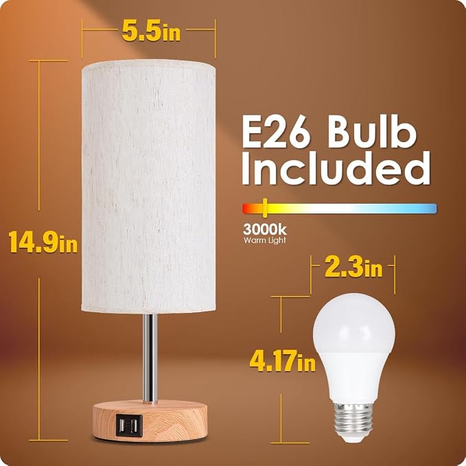 Yarra-Decor Bedside Table Lamp - Image 6