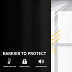 Easy-Going Thermal Grommet Blackout Curtains, 2 Panels 52x46 in, Noise Reduction - Image 2