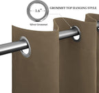 Easy-Going Thermal Grommet Blackout Curtains, 2 Panels 52x96 in, Natural | - Image 5