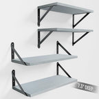 Wall Shelves 7.3" Deep Solid Paulownia Wood | 15mm Thick, Wider & Longer & - Image 8