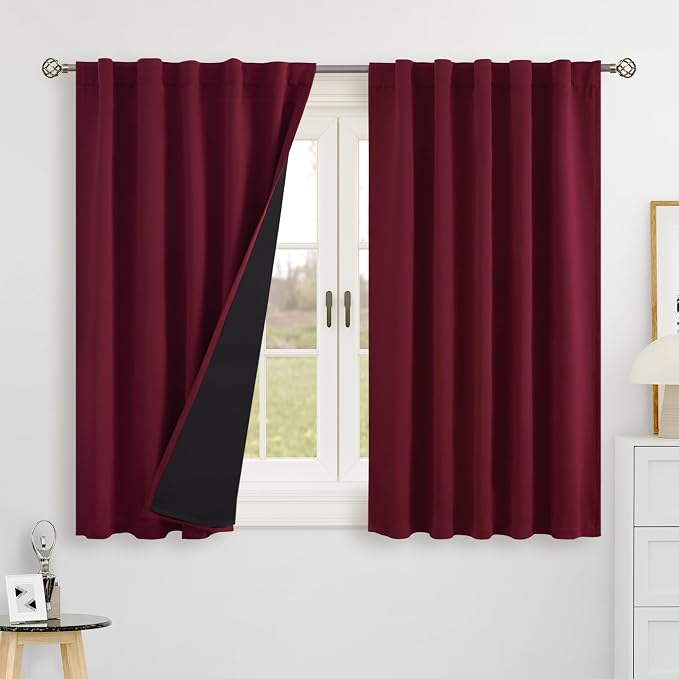 BGment 100% Blackout Curtains 40 Inch Length by BGment