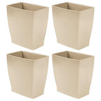 iDesign Small Plastic Bathroom Trash Can, Slim Rectangle Garbage Bin by iDesign