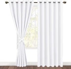 DWCN White Room Darkening Curtains 84 inch Long - Image 7