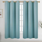 Diraysid Stone Blue Grommet Blackout Curtains by Diraysid%2C+refresh+your+life