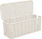 Cable Management Box, Handmade Rattan Cord Organizer by Cantalop