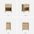 SICOTAS Nightstands Set of 2 Rattan Night Stand - Image 8