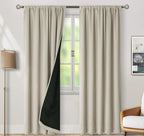 BGment 100% Blackout Curtains 80 Inch Length - Image 2