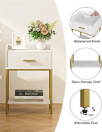 Nightstand, 3-Tier Modern Night Stand, Bedside Table - Image 4