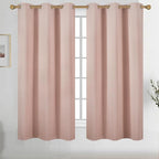 Diraysid Blush Grommet Blackout Curtains by Diraysid%2C+refresh+your+life