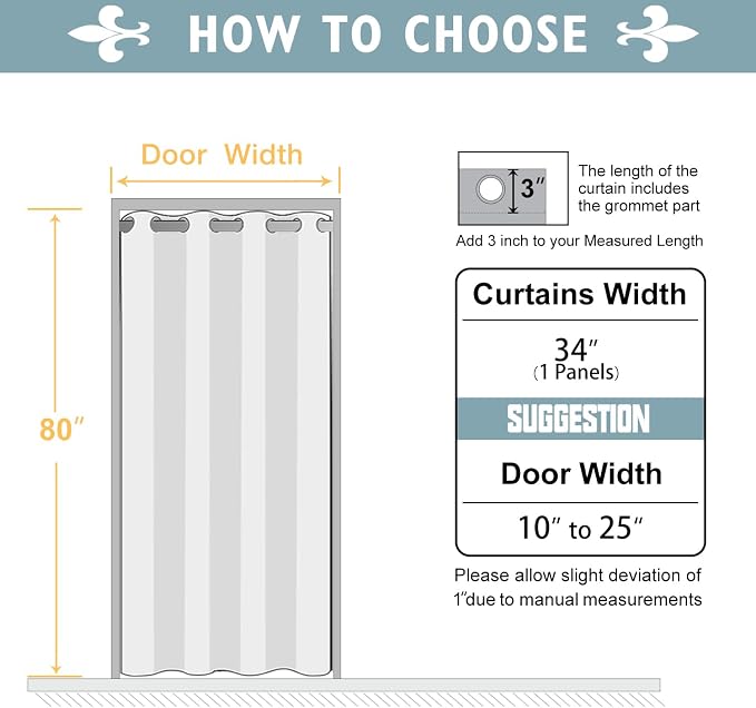 ChrisDowa Blackout Curtains Door Curtain - Image 8