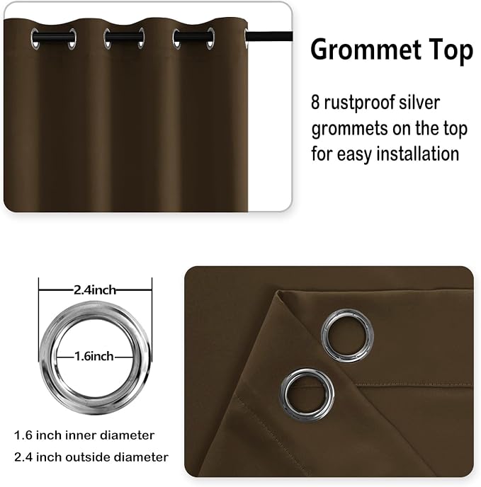 DWCN Blackout Curtains for Bedroom - Image 6