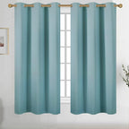 Diraysid Stone Blue Grommet Blackout Curtains by Diraysid%2C+refresh+your+life