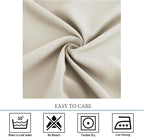 Diraysid Light Beige Grommet Blackout Curtains - Image 9