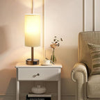 Brown Bedside Table Lamp for Bedroom - Image 8