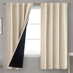 BGment Champagne Blackout Curtains 63 Inch Length by BGment