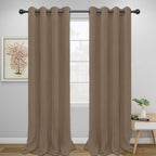 Easy-Going Thermal Grommet Blackout Curtains, 2 Panels 52x96 in, Camel | by Easy-Going