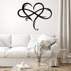 Infinity Heart Wall Decor, Unique Infinity Heart Metal Art Wall Decor Love Sign - Image 4