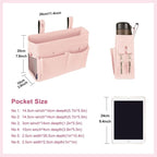 Surblue Bedside Caddy Hanging Bed Organizer Storage Bag Pocket - Image 2