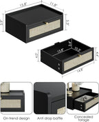 Floating Nightstand, Wall Mounted Night Stand - Image 2