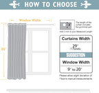 ChrisDowa Small Window Curtains 50 Inches Long - Image 5