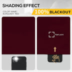 Yakamok Wine Blackout Curtains 84 inches Long - Image 2