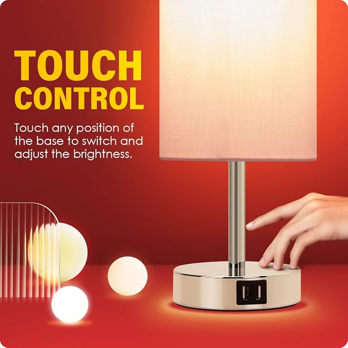 Yarra-Decor Bedside Lamp with USB Port - Image 5