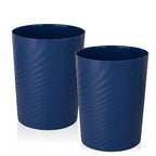 Plastic Small Bathroom Trash Can Wastebasket Garbage Can, 2 Pack | Sturdy-Easy by UUJOLY