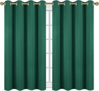 Diraysid Green Grommet Blackout Curtains - Image 2