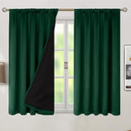 BGment Emerald Blackout Curtains 45 Inch Length - Image 2