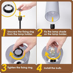 Yarra-Decor Bedside Lamp with USB Port - Image 7