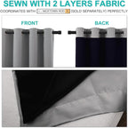NICETOWN 100% Blackout Curtains - Image 5