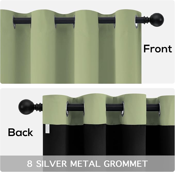 Yakamok Sage Blackout Curtains 96 inches Long - Image 6