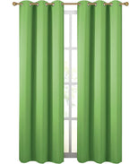 Diraysid Light Green Grommet Blackout Curtains - Image 2