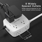 6 Ft Surge Protector Power Strip - Image 4