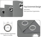 Easy-Going Thermal Grommet Blackout Curtains, 1 Panels 100x84 in, LightGray | - Image 4