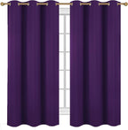 Diraysid Purple Grommet Blackout Curtains by Diraysid%2C+refresh+your+life