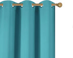 Diraysid Teal Grommet Blackout Curtains - Image 7
