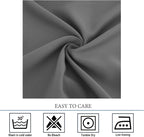 Diraysid Grey Grommet Blackout Curtains - Image 7