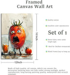 OIQArtOIQ Funny Kitchen Wall Art, Weird Kitchen Wall Decor, Vegetable Paintings - Image 6