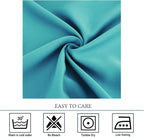 Diraysid Teal Grommet Blackout Curtains - Image 4