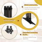6 Panel Room Divider with Lockable Wheels, Freestanding Partition Room - Image 5