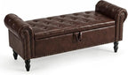 51” End of Bed Storage Bench, Bedroom Bench by FurnilivingFurnitureforHome