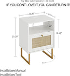 Masupu Extra Large Rattan Nightstand - Image 2