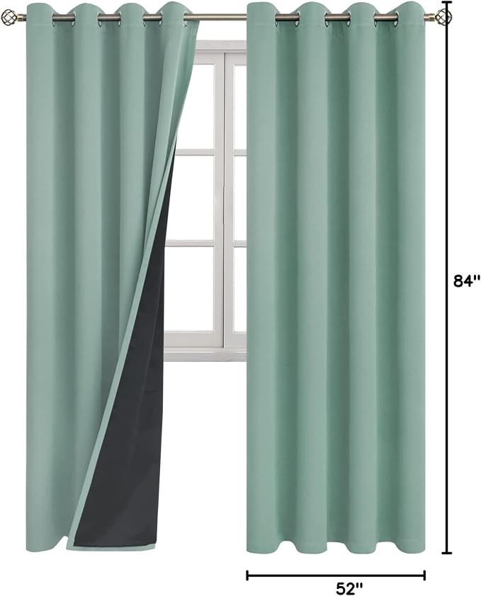 BGment Thermal Insulated 100% Blackout Curtains - Image 9