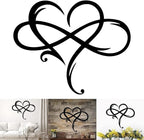 Infinity Heart Wall Decor, Unique Infinity Heart Metal Art Wall Decor Love Sign - Image 8